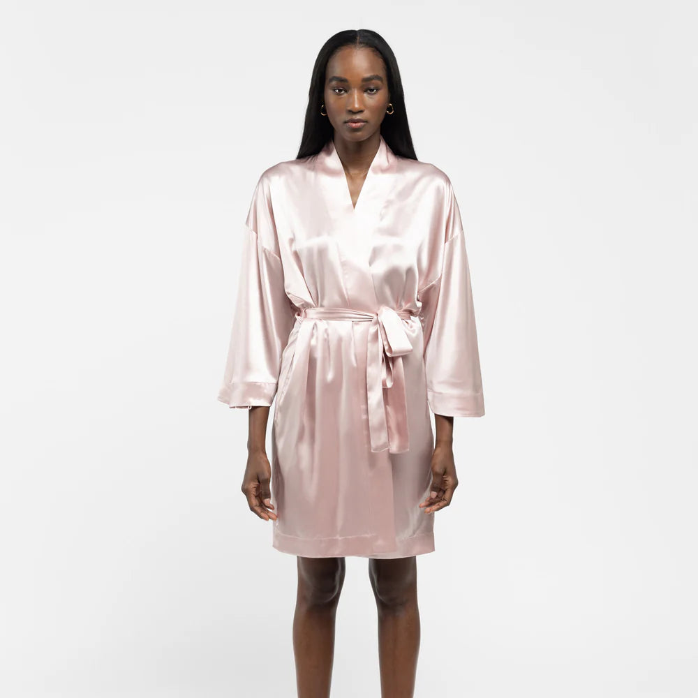 ZAVO Pure Mulberry Silk Robe – Luxury Nightwear